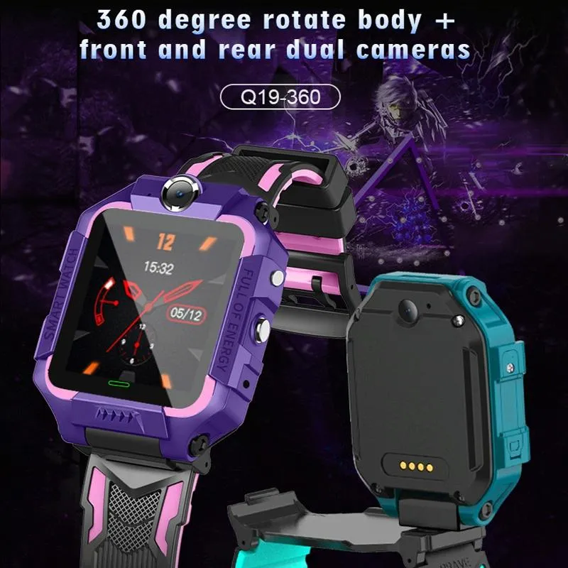 1.44 Inch 360-Degree Rotating Positioning Camera Smart Waterproof Children Calling Watch