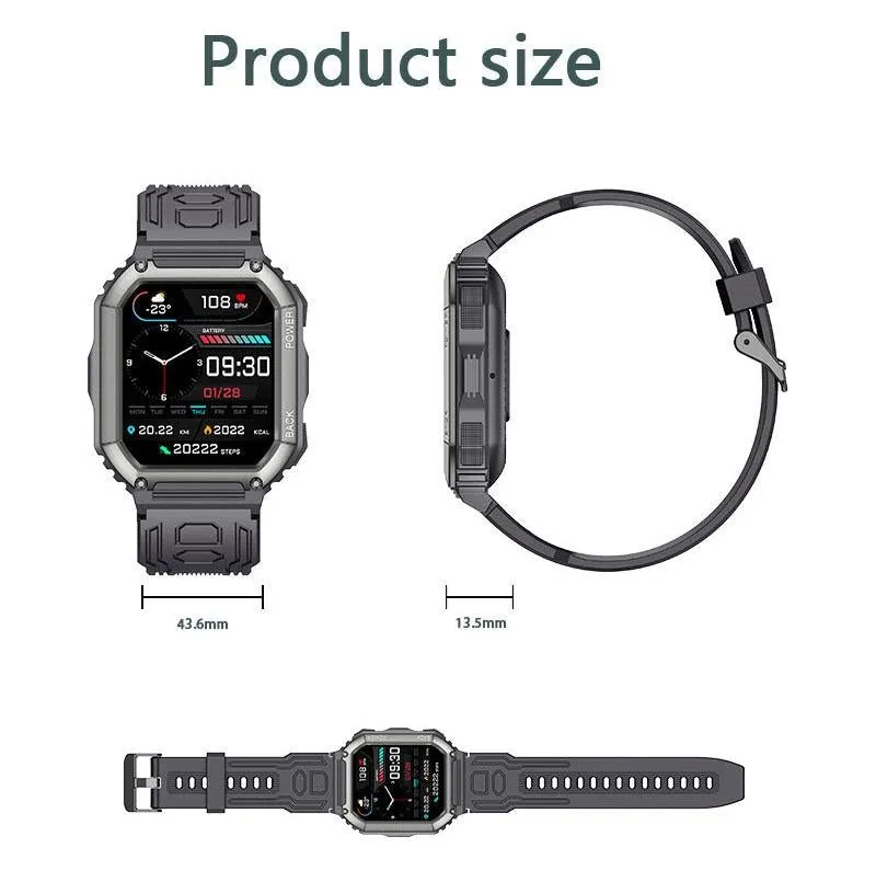 1.8 Inch Heart Rate Blood Pressure Monitoring Smart Calling Watch