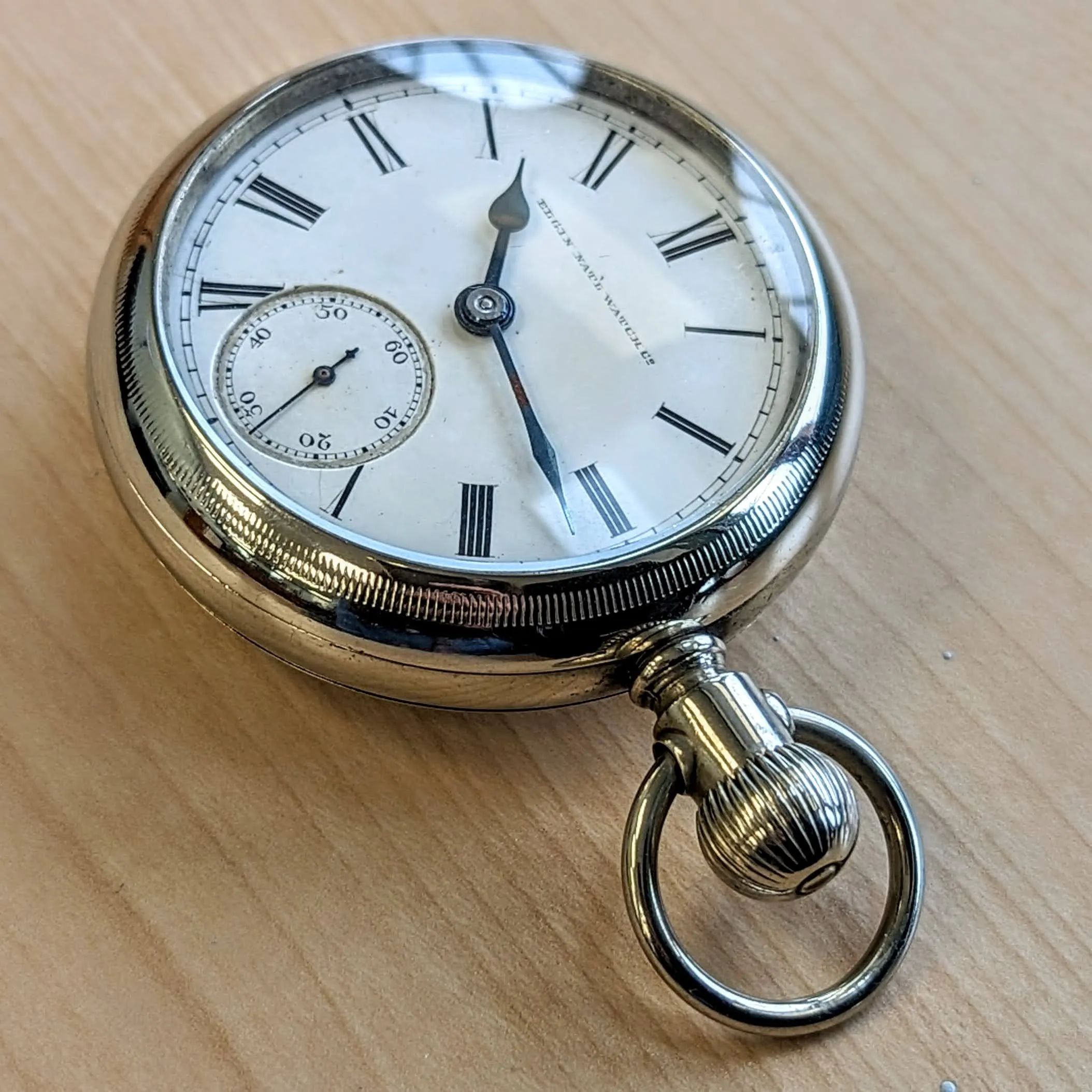 1873 ELGIN Pocket Watch G.M. Wheeler Grade 63 11 Jewels 18s Vintage USA Made Oresilver Case