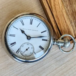 1873 ELGIN Pocket Watch G.M. Wheeler Grade 63 11 Jewels 18s Vintage USA Made Oresilver Case