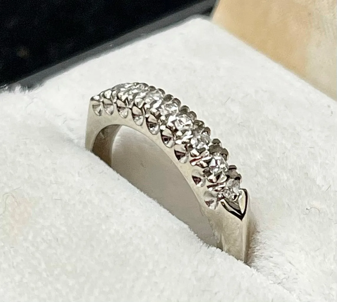 1920s Unique Intricate Design SWG Diamonds Ring - $5K Appraisal Value w/CoA!