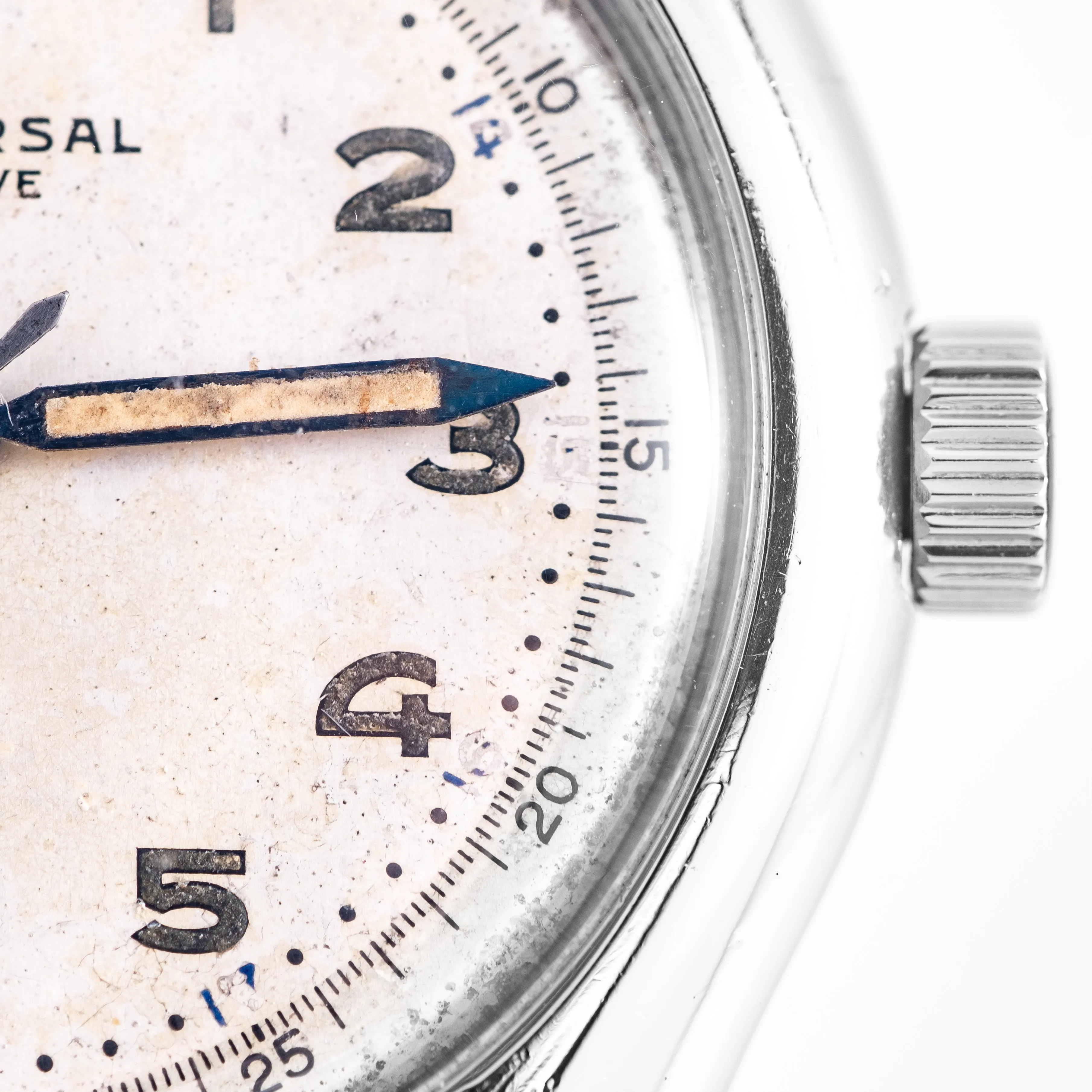 1943 Vintage Universal Geneve WWII Era Military Ref. 20504 in Stainless Steel ( #14189)