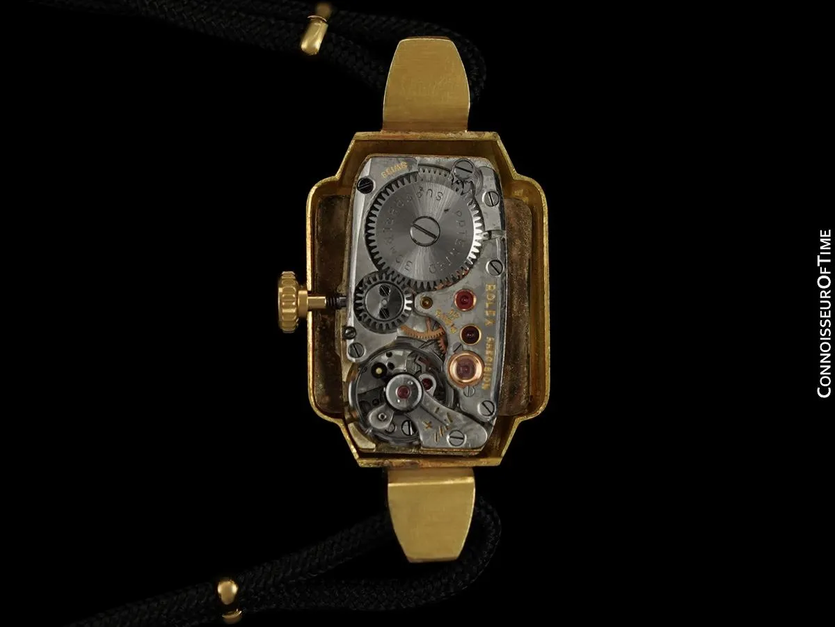 1948 Rolex Vintage Ladies Luminous Dial Dress Watch - 18K Rose Gold