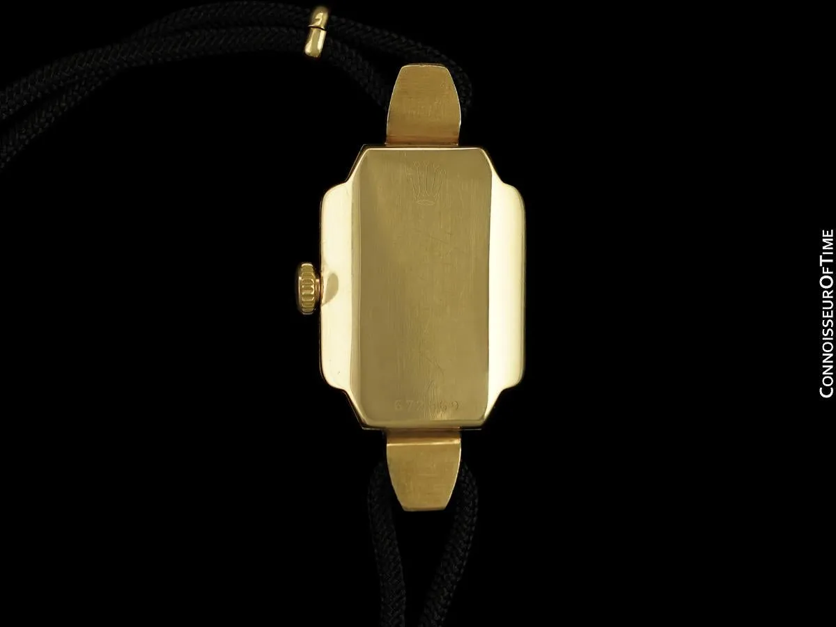 1948 Rolex Vintage Ladies Luminous Dial Dress Watch - 18K Rose Gold