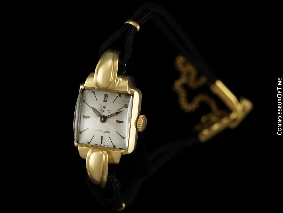1948 Rolex Vintage Ladies Luminous Dial Dress Watch - 18K Rose Gold