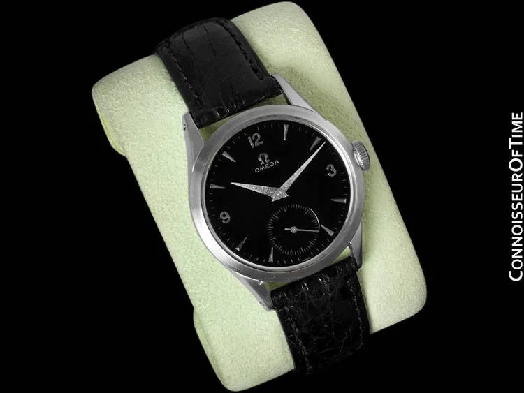 1954 Omega Vintage Mens 30T2 Watch, Larger Model - Stainless Steel