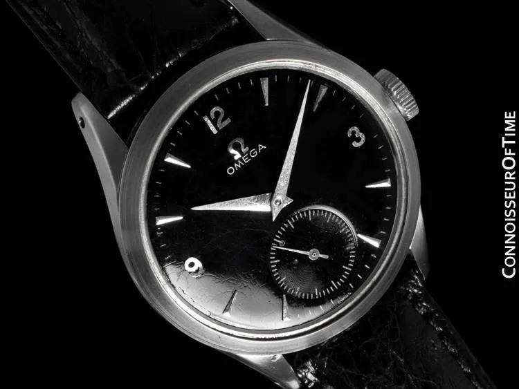 1954 Omega Vintage Mens 30T2 Watch, Larger Model - Stainless Steel