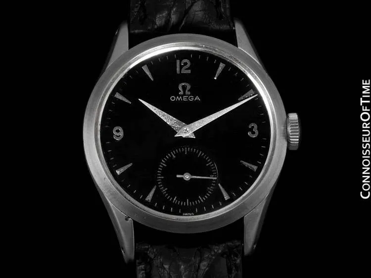1954 Omega Vintage Mens 30T2 Watch, Larger Model - Stainless Steel