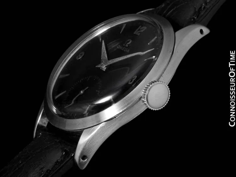 1954 Omega Vintage Mens 30T2 Watch, Larger Model - Stainless Steel