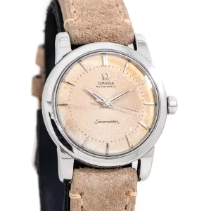 1954 Vintage Omega Seamaster Automatic Waffle Dial Ref. 2577-19SC Stainless Steel Watch (# 14964)