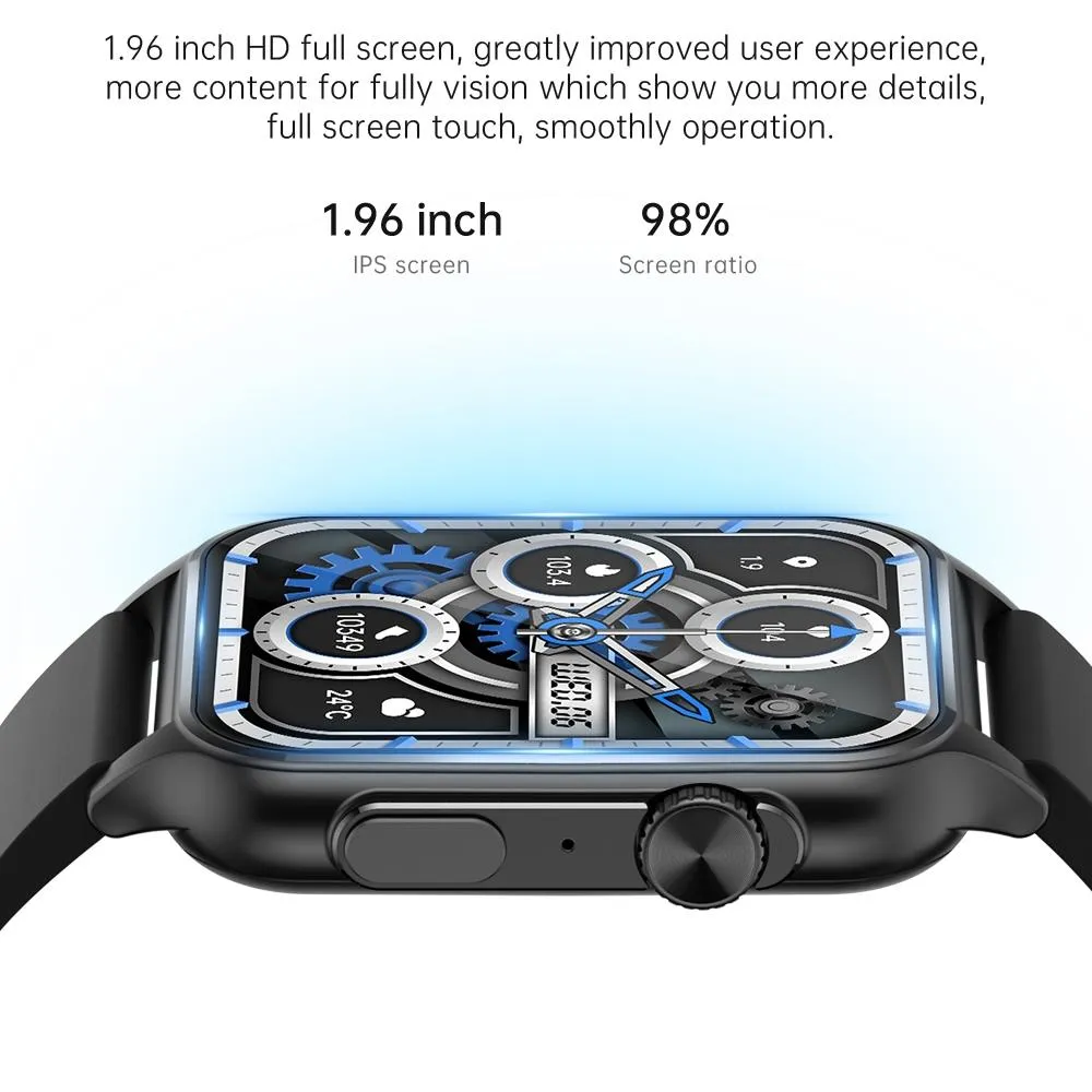 1.96 Inch Ips Screen Smart Watch Supports Bluetooth Calls / Blood Oxygen Monitoring