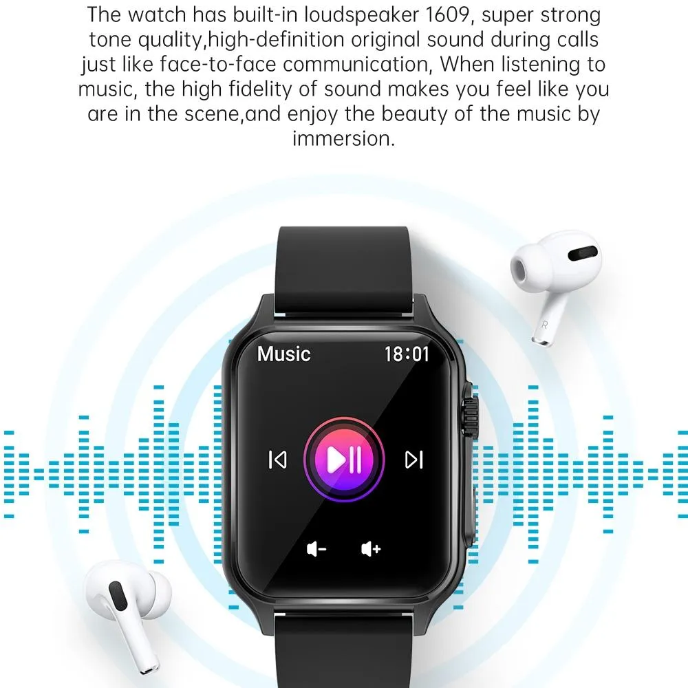 1.96 Inch Ips Screen Smart Watch Supports Bluetooth Calls / Blood Oxygen Monitoring