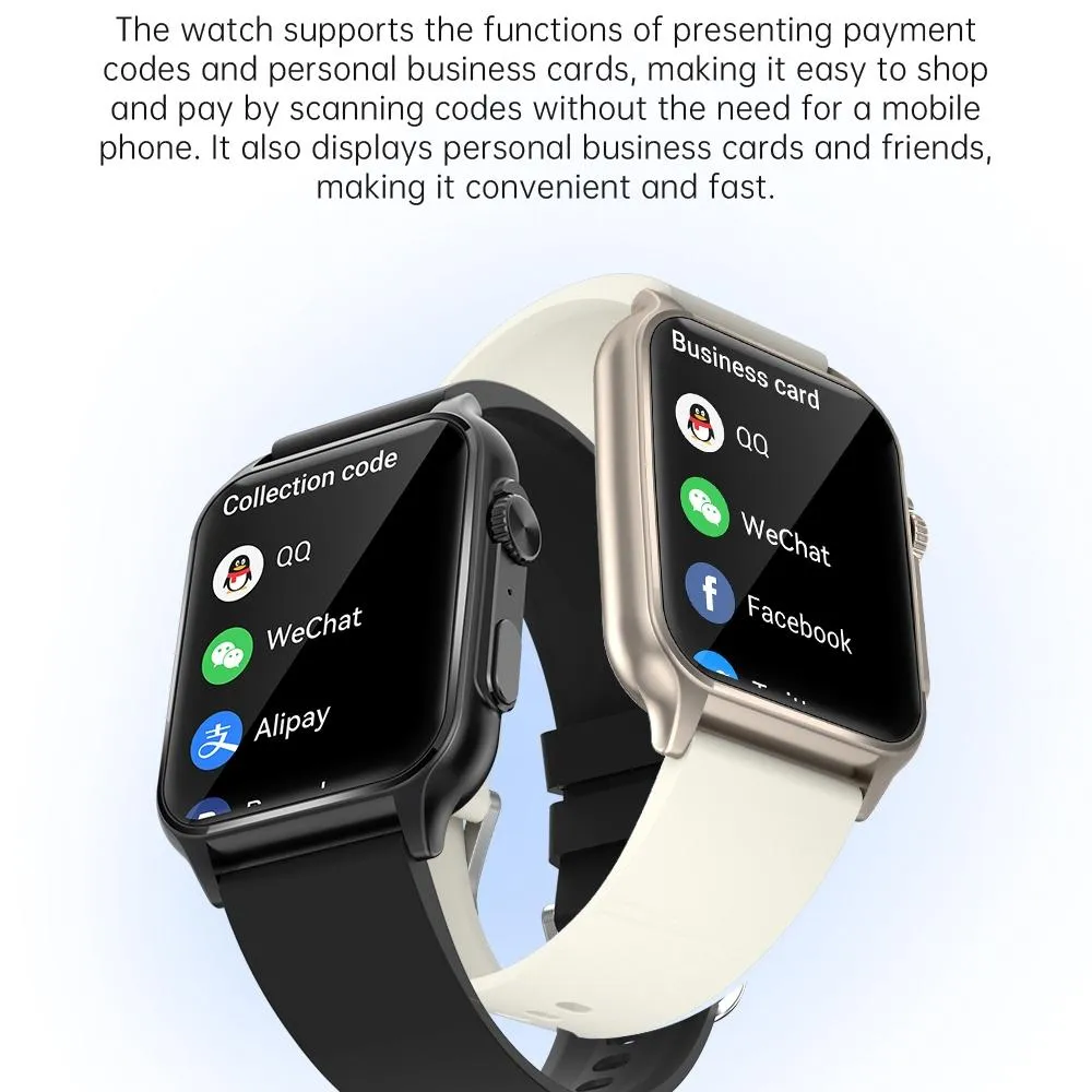 1.96 Inch Ips Screen Smart Watch Supports Bluetooth Calls / Blood Oxygen Monitoring