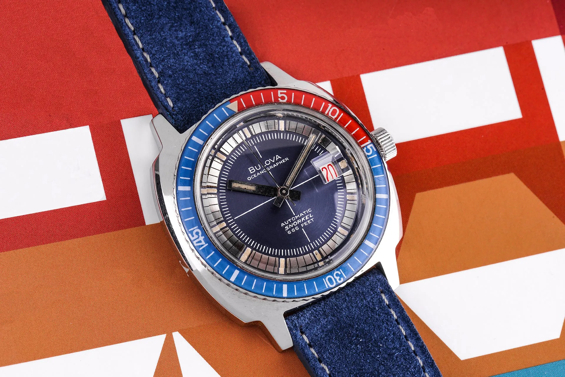 1969 Bulova Oceanographer Snorkel "M"