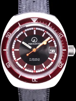 1970s Aquadive 20 ATM Diver (Ref. 10870) "Cranberry"