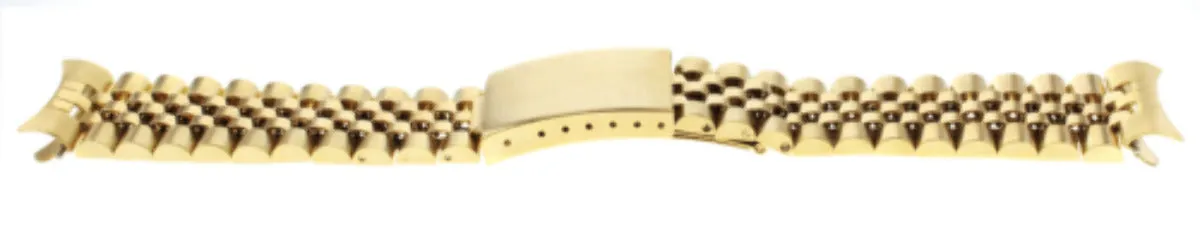 19MM JUBILEE WATCH BAND FOR 34MM ROLEX  DATE  NQS 1502 1503 1505 1511 18K GOLD