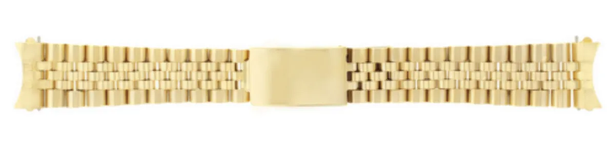 19MM JUBILEE WATCH BAND FOR 34MM ROLEX  DATE  NQS 1502 1503 1505 1511 18K GOLD