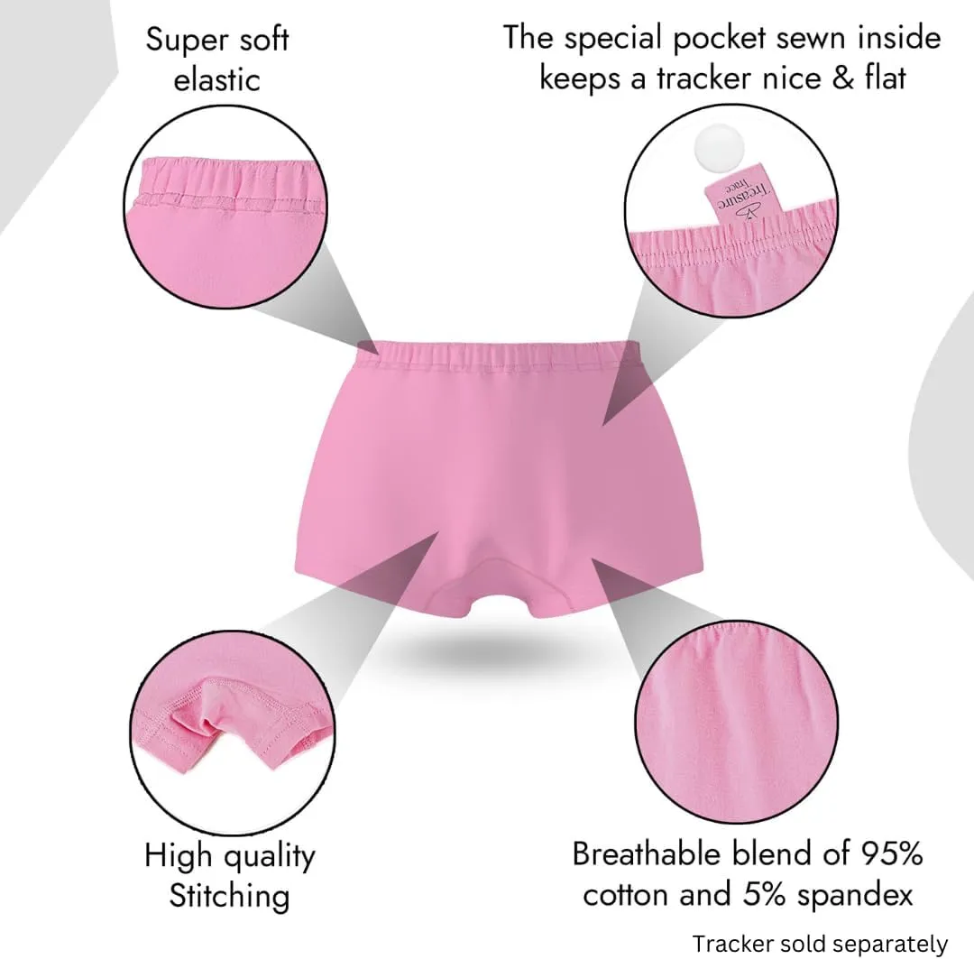 (2-pk) Kids Air Tag Holder  Tracking Underwear Hidden Pocket - Alt to Kids Tracking Watch & Toddler Tracking