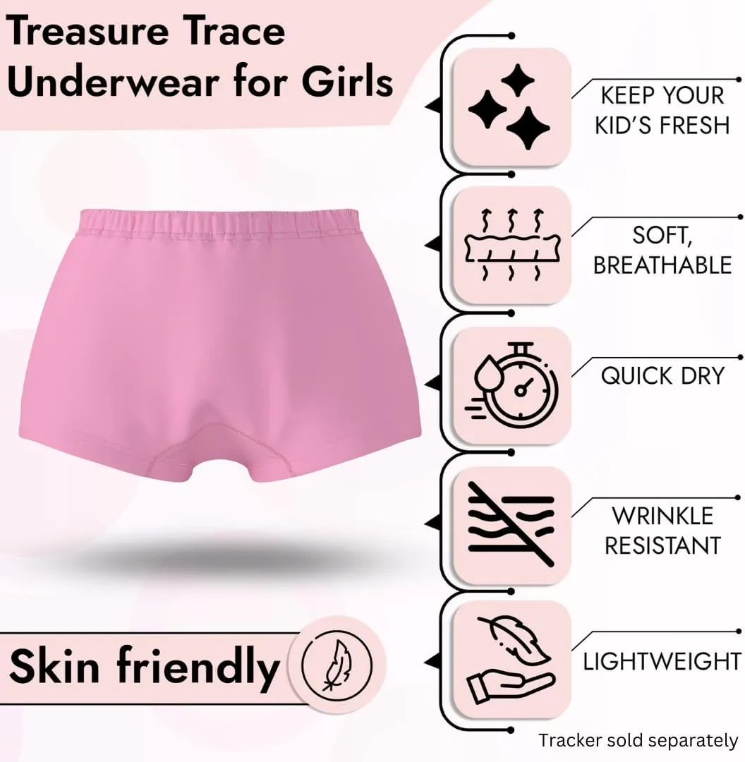 (2-pk) Kids Air Tag Holder  Tracking Underwear Hidden Pocket - Alt to Kids Tracking Watch & Toddler Tracking