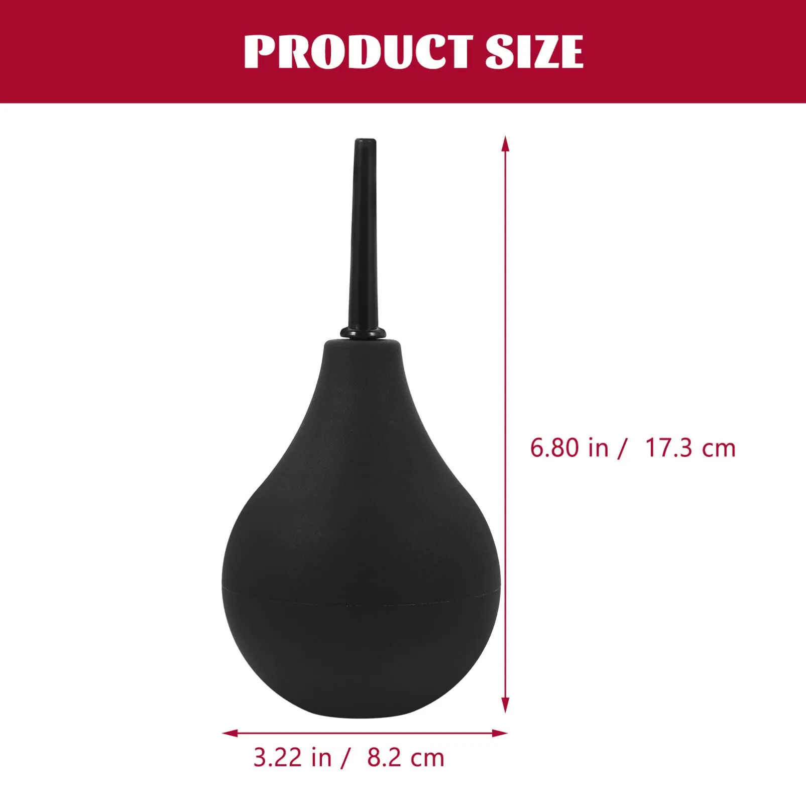 224ml Ear Wax Syringe Hand Bulb Ear Syringes Ear Syringe Ball Ear Washing Squeeze Bulb Suction Ear Syringe for Kids AdultsSize Ear Wax Remover Tools L Ear Suction Bulb (Black)