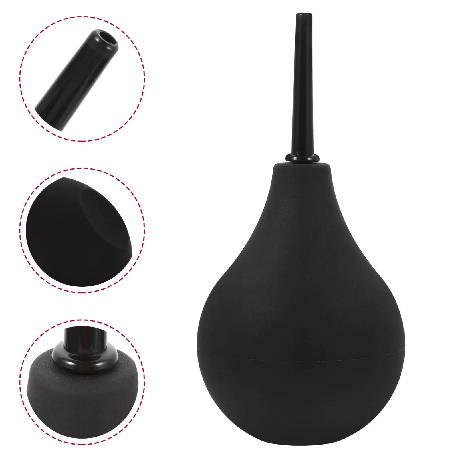 224ml Ear Wax Syringe Hand Bulb Ear Syringes Ear Syringe Ball Ear Washing Squeeze Bulb Suction Ear Syringe for Kids AdultsSize Ear Wax Remover Tools L Ear Suction Bulb (Black)