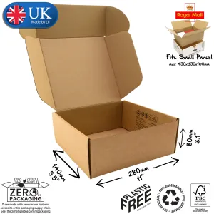 28x14x8cm Cardboard Postal Box