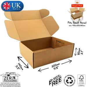30x14x8cm Cardboard Postal Box