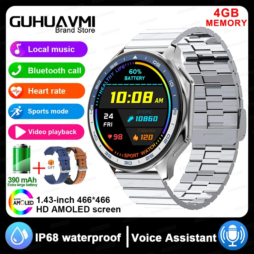 4G Memory Smartwatch Sports Bluetooth Call Video Music Playing