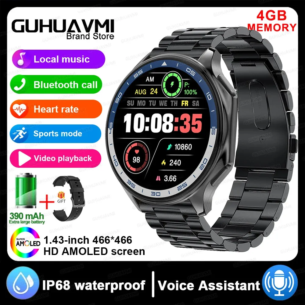 4G Memory Smartwatch Sports Bluetooth Call Video Music Playing
