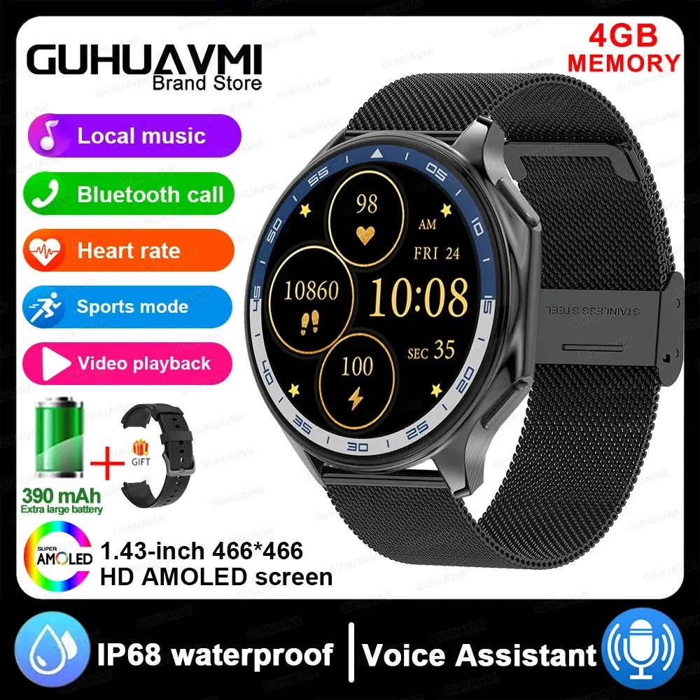 4G Memory Smartwatch Sports Bluetooth Call Video Music Playing
