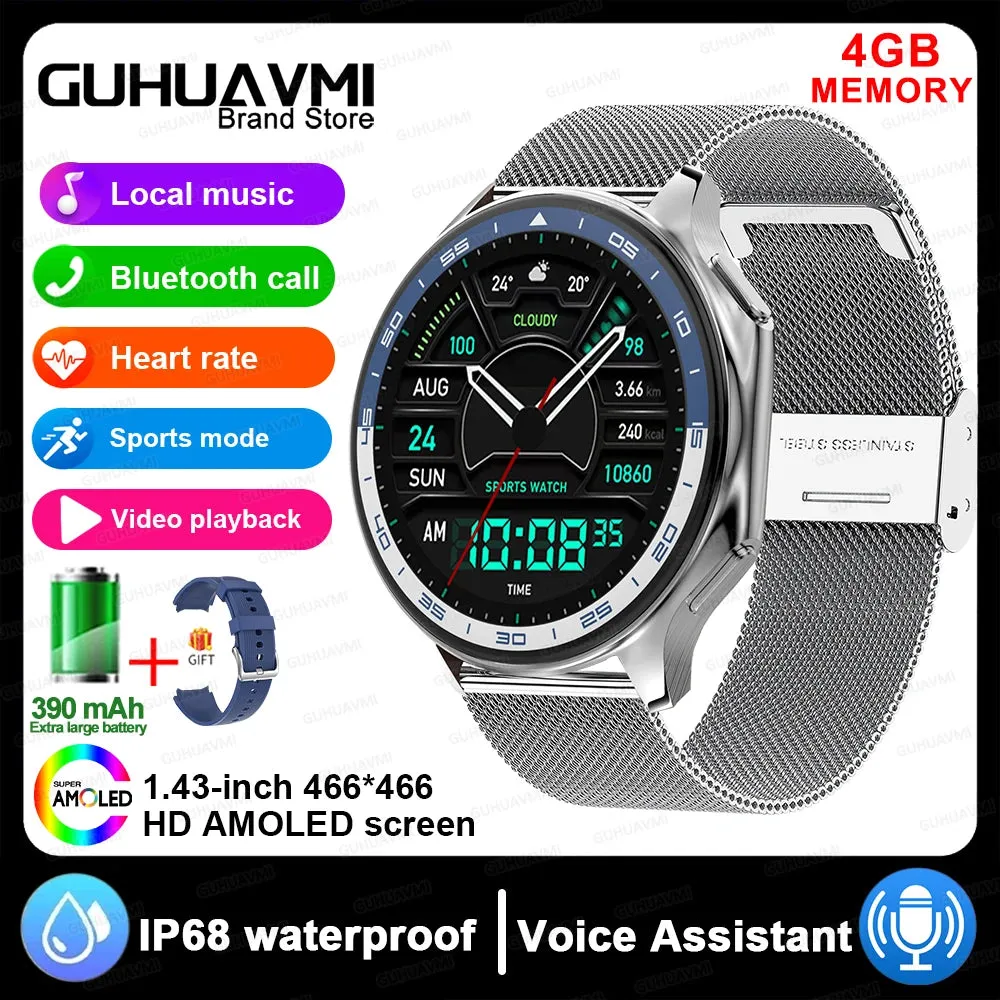 4G Memory Smartwatch Sports Bluetooth Call Video Music Playing