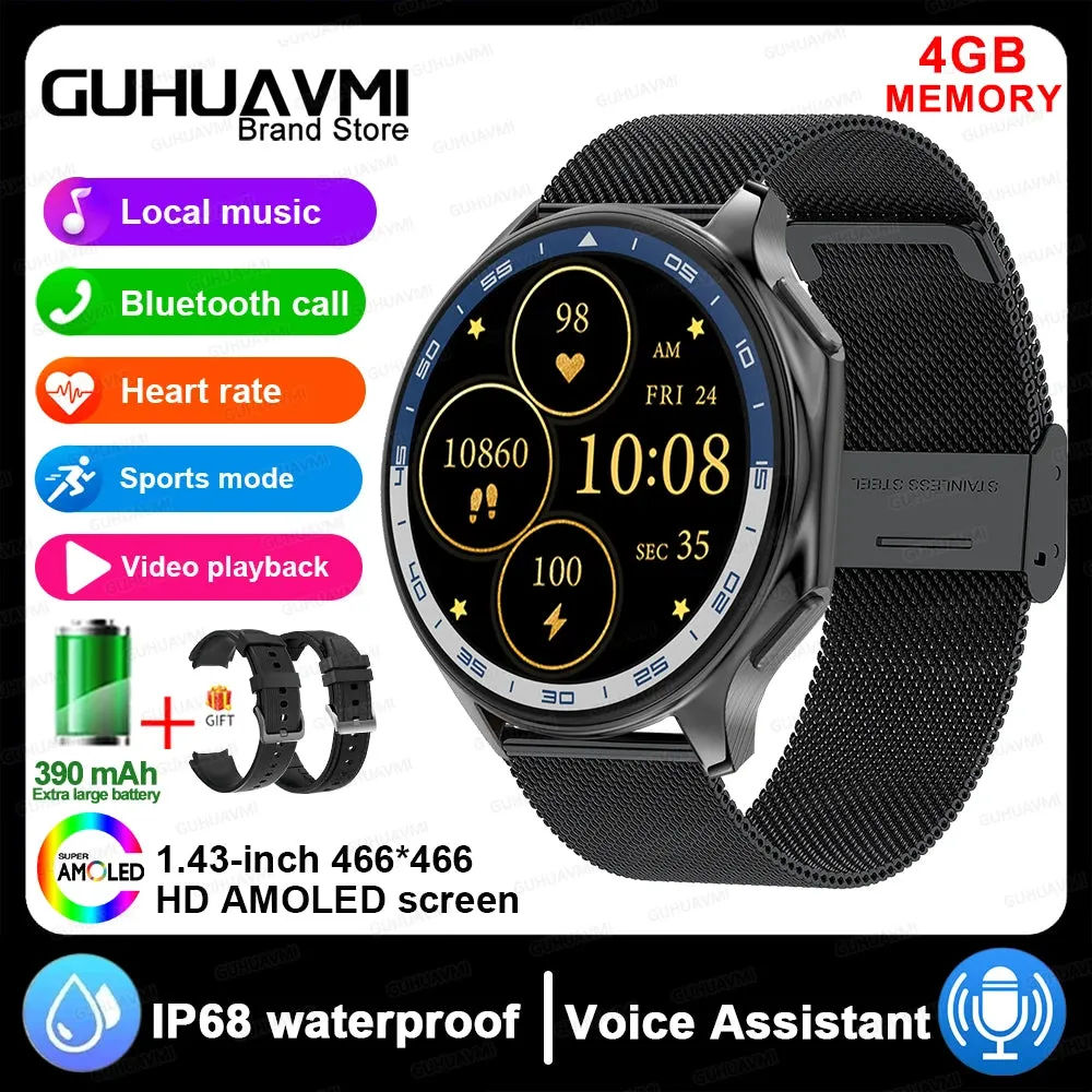 4G Memory Smartwatch Sports Bluetooth Call Video Music Playing