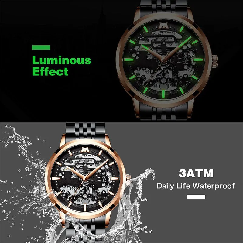 8204M | Mechanical Men Watch | Stainless Steel Band