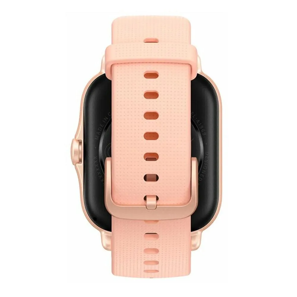 Amazfit GTS 2 Smart Watch (43mm - GPS) Aluminum Case With Petal Pink Silicone Strap