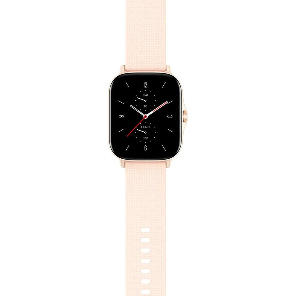 Amazfit GTS 2 Smart Watch (43mm - GPS) Aluminum Case With Petal Pink Silicone Strap