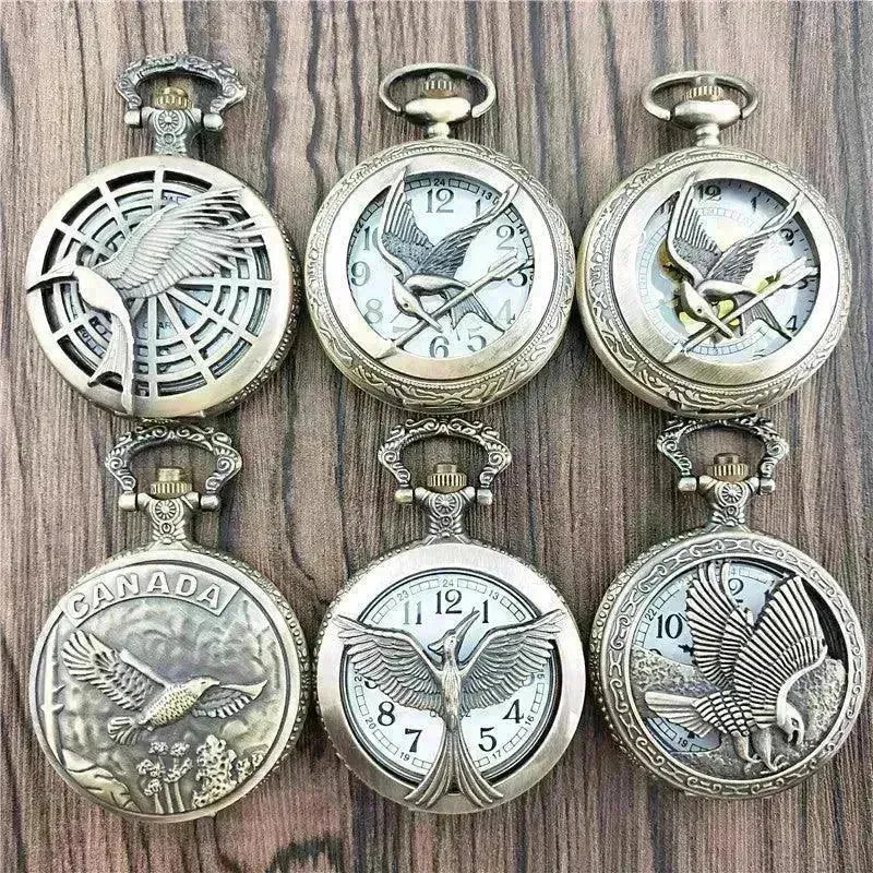 Antique Large Bird Arrow Vintage Pocket Watch