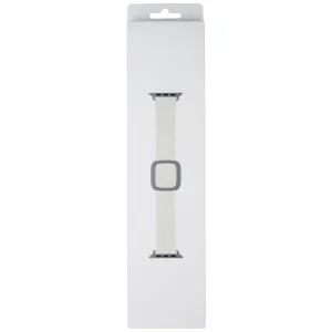 Apple (41mm) Leather Band w/ Modern Buckle for Apple Watch - Chalk - Small