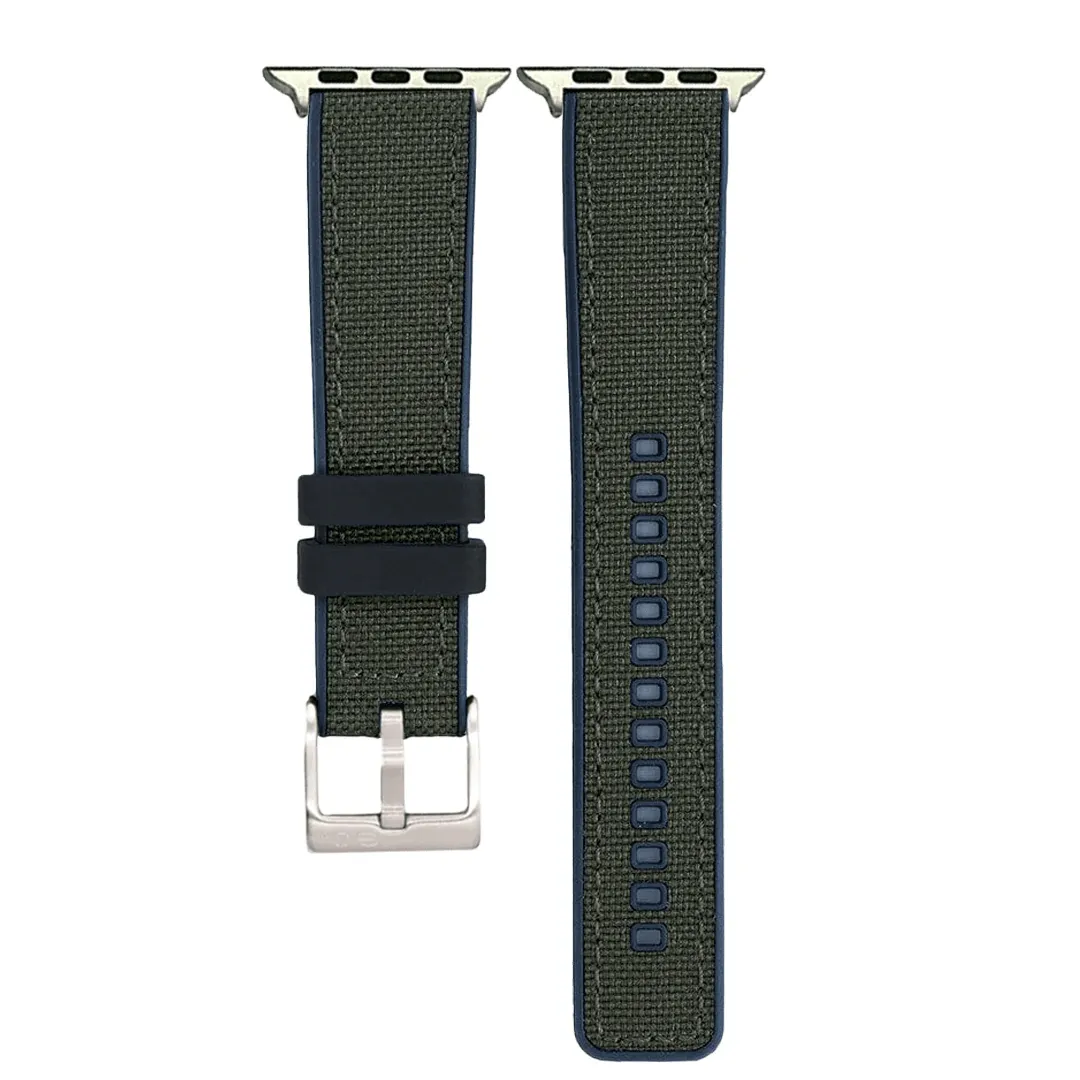 Apple Band - Canvas & Rubber - Green