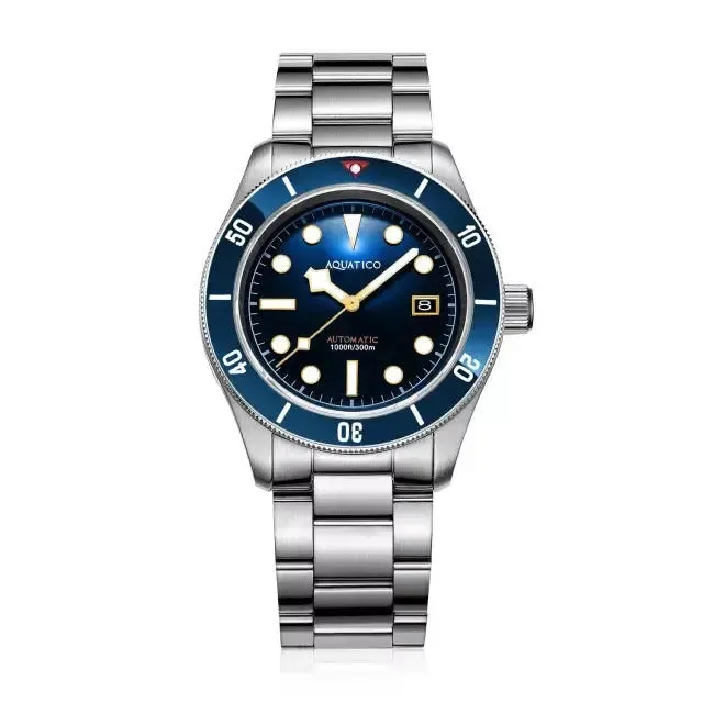 Aquatico Sea Star V2 Blue Dial Ceramic Bezel Snowflake Hands Watch (NH35)