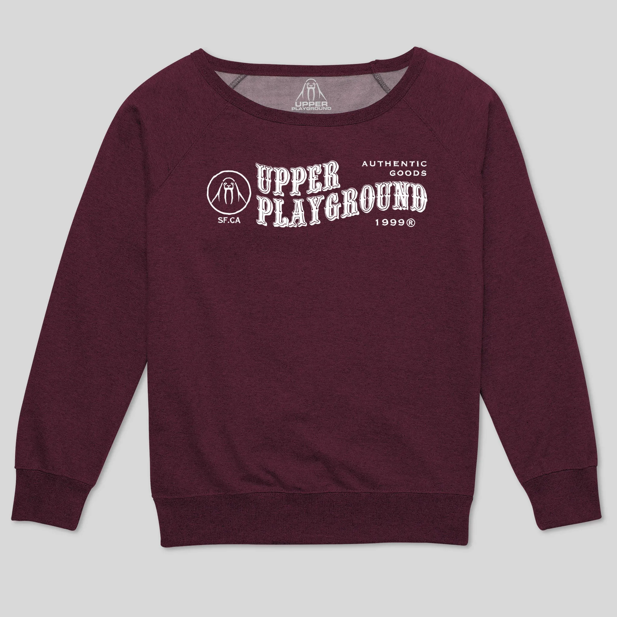 AUTHENTIC GOODS WOMEN'S SCOOP NECK SWEATSHIRT