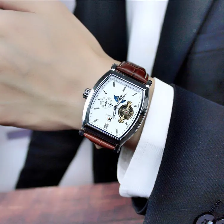 Automatic Hollow Mechanical Watch, Waterproof Multi-Function Watch
