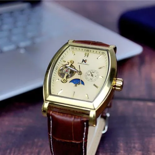 Automatic Hollow Mechanical Watch, Waterproof Multi-Function Watch