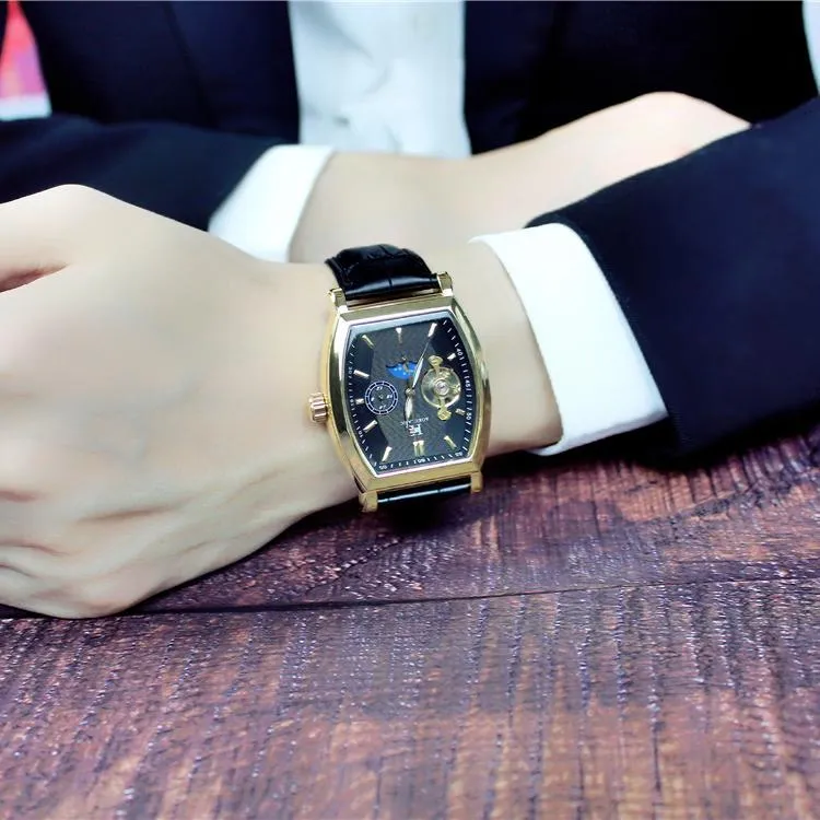 Automatic Hollow Mechanical Watch, Waterproof Multi-Function Watch