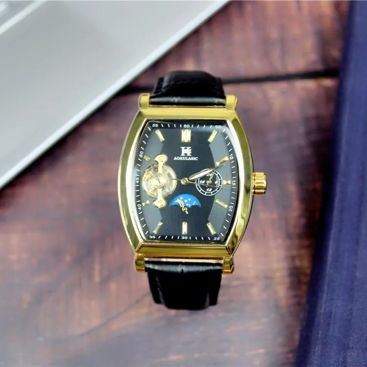 Automatic Hollow Mechanical Watch, Waterproof Multi-Function Watch