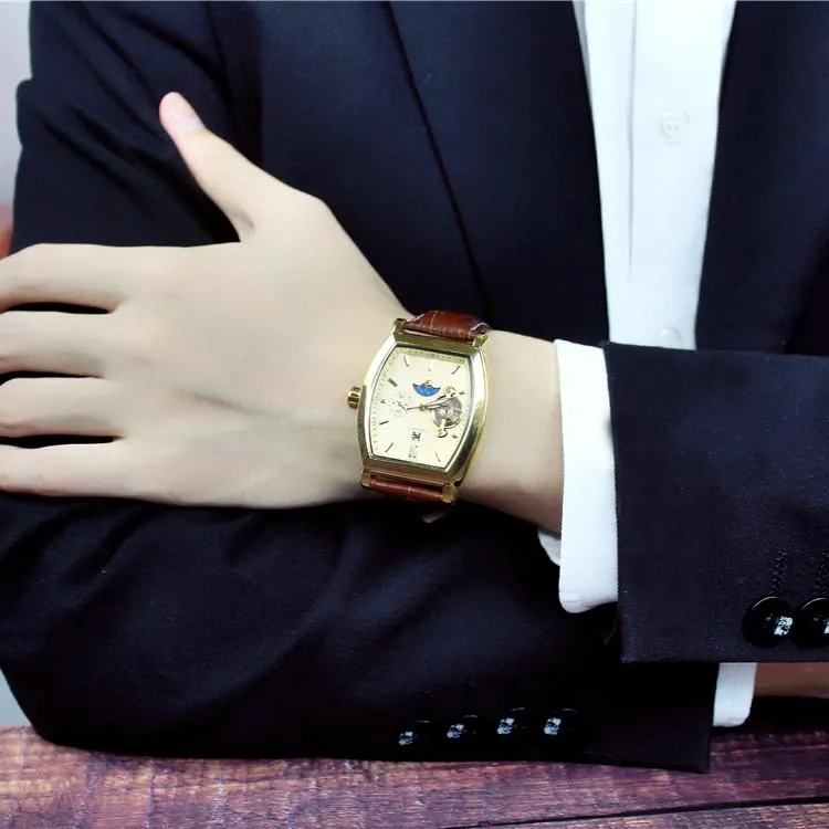 Automatic Hollow Mechanical Watch, Waterproof Multi-Function Watch