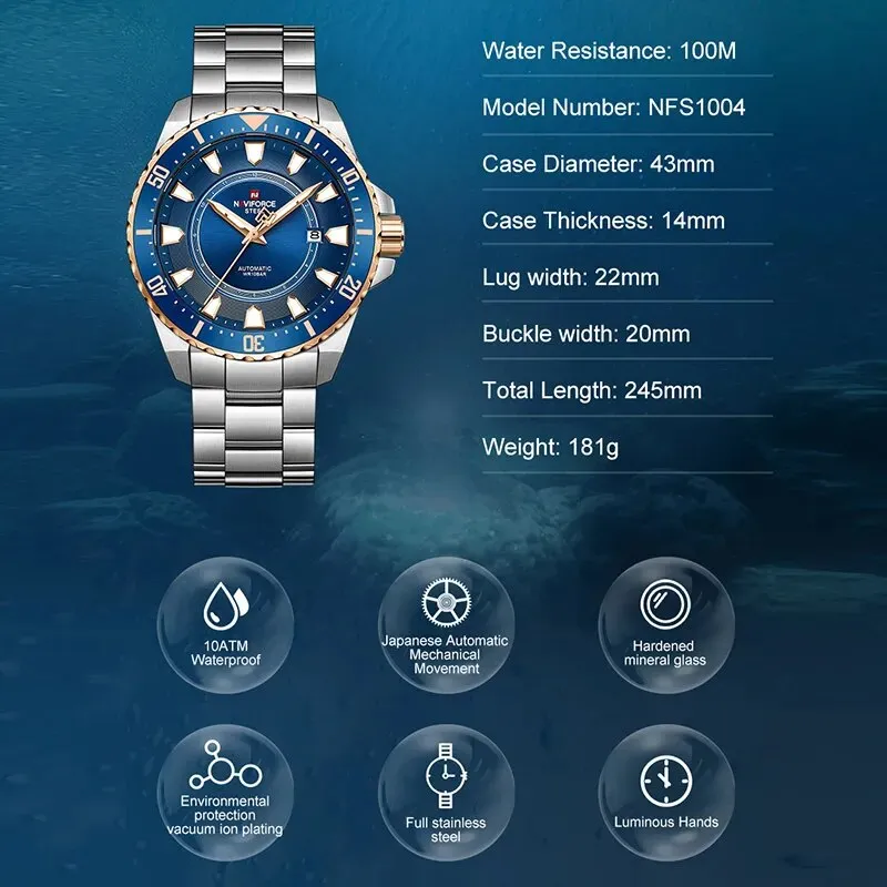 Automatic Mechanical Fashion Business Mens Watches