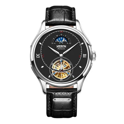Automatic Mechanical Nesun Leather Band Men Watches