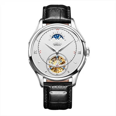 Automatic Mechanical Nesun Leather Band Men Watches