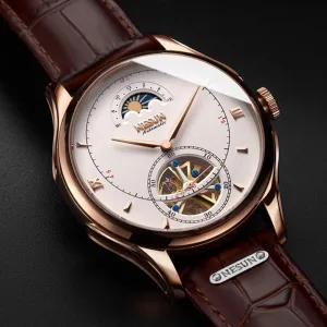Automatic Mechanical Nesun Leather Band Men Watches