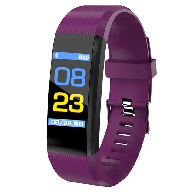BANGWEI Mens Smart Wristband Watches Color Screen Heart Rate Activity Fitness tracker Smart Electronics Watch SMS push reminder